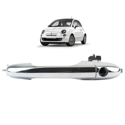 Immagine di STARKIT PERFORMANCE Maniglia porta esterna per Fiat 500, 500C e Abarth (2007 2022) anteriore sinistra (lato guida) (cromata)