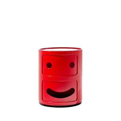 Immagine di Kartell Componibile Smile Contenitore Sorriso, ABS, Rosso, 32 x 40 cm