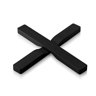 Immagine di EVA SOLO 2 sottopentola magnetici Nylon rivestito in silicone con magneti incorporati Lavabile lavastoviglie Posizionato di traverso o diviso Design danese Nero