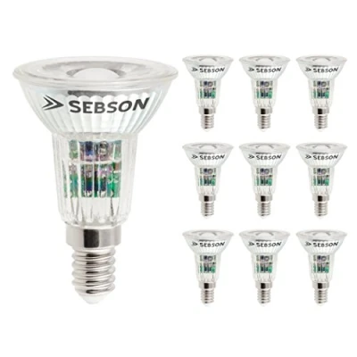 Immagine di SEBSON Lampadina LED E14 5W (Equivalente a 50W) 420lm Bianca Calda 3000K Non Dimmerabile Angolo di Diffusione 46 230V Set da 10