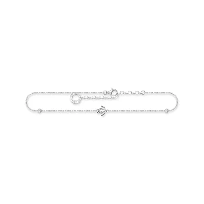 Immagine di Thomas Sabo Infinity AK0036 051 14 L27V Cavigliera in Argento sterling con zirconi e simbolo dell&#039;infinito, lunghezza da 22 cm a 27 cm, Mittelgroße, sterling, Zirconia cubica