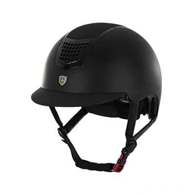 Immagine di Equestro cap Modello Eclipse Plain Matt, Nero