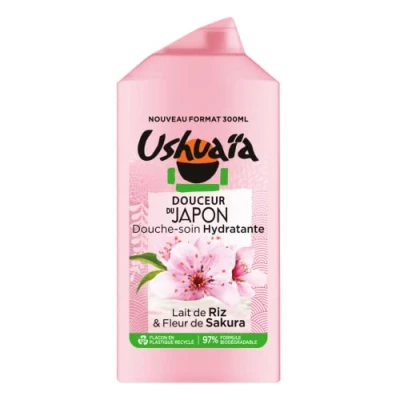 Immagine di Ushuaïa Douceur du Japan Doccia Cura Latte di Riso &amp; Fiore Sakura, 300 ml