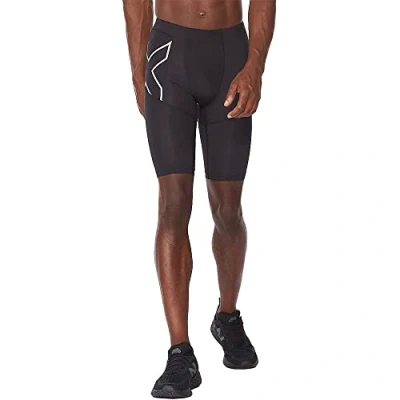 Immagine di 2XU Run Dash Compression Shorts Shorts, Uomo, Black/Silver Reflective, S