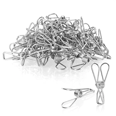 Immagine di com four® 50x Mollette in Metallo Fermagli per Asciugamani Acciaio Inossidabile Resistenti Telo Mare (Acciaio 050 Pezzi)