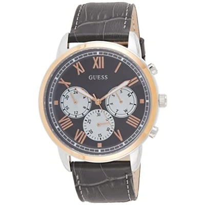 Immagine di Guess Orologio Analogico al Quarzo Uomo con Cinturino in Pelle W1261G5