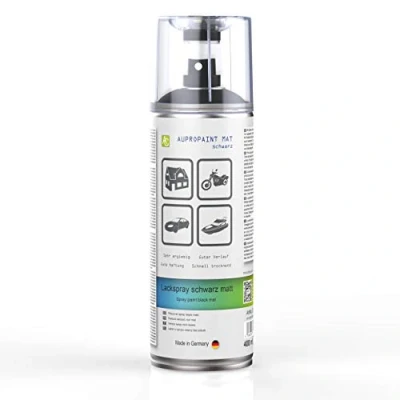 Immagine di AUPROTEC spray per vernice AUPROPAINT MAT, nero opaco, auto, 1 x 400 ml