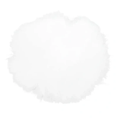 Immagine di Microfoni lavalier antivento, caldo per ridurre il rumore, suono chiaro, pelliccia artificiale, risvolto, microfono, cuffia antivento interni(bianco)