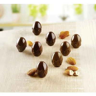 Immagine di Silikomart SCG53 3D Choco Drop Stampo in Silicone n.15, Marrone