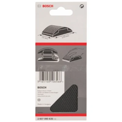 Immagine di Bosch Accessories 2607000635 Tampone manuale in gomma con fissaggio a molla 70 x 130 mm 1 pz.