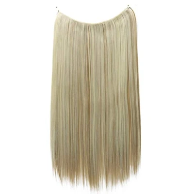 Immagine di CAISHA 50cm 1 Trama Extension Con Elastico Per Capelli Parrucchino Liscio Resistente Al Calore Fili Misti Biondi E107