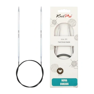 Immagine di KnitPro 40 cm x 4 mm Nova Cubics Fisso Ferri circolari in Ottone Lucido