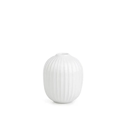Immagine di Kähler Candeliere rotondo Ø8,5 cm Hammershøi design danese fatto a mano, bianco