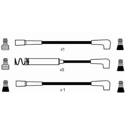 Immagine di NGK 0825 Kit Cavi Accensione 5 OPEL: Corsa A CC, Ascona B Sedan, Kadett E Cabrio