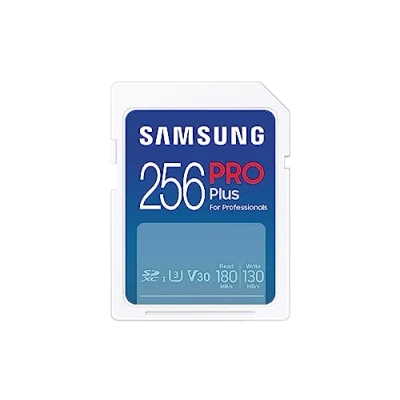 Immagine di Samsung Memorie PRO Plus Scheda SD da 256 GB, UHS I U3, Fino a 180 MB/s (MB SD256S/EU)