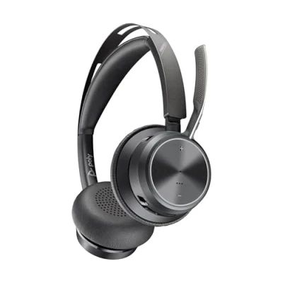 Immagine di Poly Voyager Focus 2 M USB C Headset con adattatore C/A A4HT0AA cancellazione attiva del rumore e tecnologia Acoustic Fence