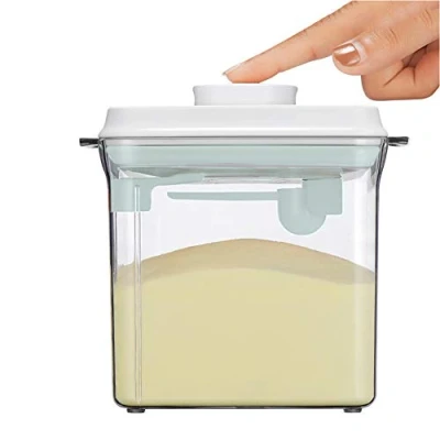 Immagine di 1.7L Contenitore di Latte in Polvere, Portatile Plastique Transparente Scatola con Coperchio per Conservare Il Polvere Bambini