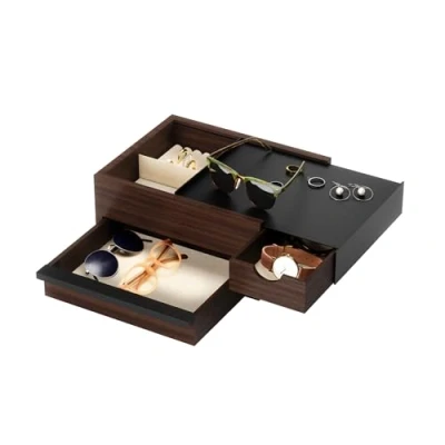 Immagine di Umbra Stowit Portagioie, Legno di hevea, Nero/noce