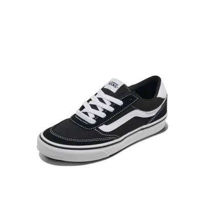 Immagine di Vans Brooklyn LS, Scarpe da Ginnastica Donna, Tela Camoscio Nero Bianco, 42 EU