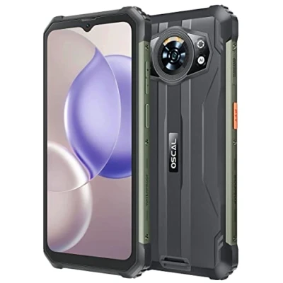 Immagine di OSCAL S80 Rugged Smartphone 13000mAh Batteria, Helio G85 6GB+128GB, IP68/IP69K Cellulare Robusto Impermeabile, Android 12 6,58&#039;&#039; FHD+, ArcSoft®Fotocamera Tripla 12MP, GPS NFC, Carica Inversa, Nero