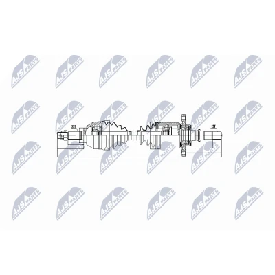 Immagine di NTY NPW NS 043 Albero motore / Semiasse Assale anteriore Cambio manuale NISSAN: Qashqai Qashqai+2 I, I Van, RENAULT: Koleos