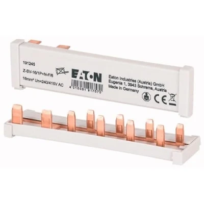 Immagine di EATON Z SV 16/1P+N F/6 BARRETTA PONTAGE ORIZZONTALE GRIGIO 16 MM² 63 A 6 Componenti aggiuntivi DISINGIUNTORI PH/N
