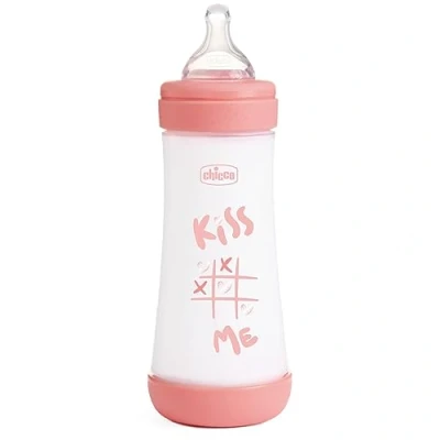 Immagine di Chicco Perfect 5 Flacone Anti Colic da 300 ml a flusso rapido, per neonati 4 m +, tettarella in silicone, borraccia con sistema Intui Flow