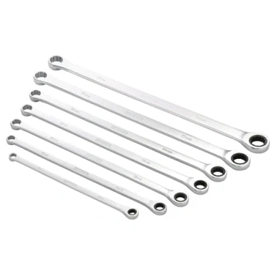 Immagine di Draper Expert 27778 Set di chiavi combinate HI TORQ da 8 mm a 19 mm, 7 pezzi, in acciaio al cromo vanadio, utensili metrici placcati manualmente