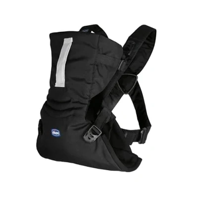Immagine di Chicco EasyFit Marsupio Neonati Ergonomico per Bebè e Bambini dalla Nascita a 9 kg, Supporto Testa Collo Nero