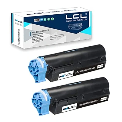 Immagine di LCL Cartucce di Toner Compatibile 44992402 44992401 MB401 MB451 MB441 2500Pagine Sostituzione per OKI B401/B401D/B401DN/MB441/MB451/MB451DN/MB451DNW (2 Nero)
