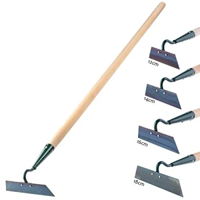 Immagine di KADAX Hoe, Zappa da Giardino allentamento, Ventilazione e diserbo pavimentogiardino, Metallo, Accessori Giardino, Rimuovere Le, colpevole (Larghezza di Lavoro: 16 cm, con Manico in Legno)