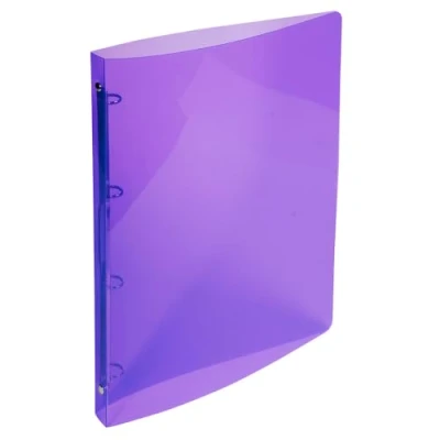 Immagine di Exacompta 51198E 1 Raccoglitore Polipropilene Cristallo Rigato 0.5 mm Crystal Colours 4 Anelli Tondi 15 Dorso 20 F.to Esterno 25x32 cm per A4 5 Colori Random