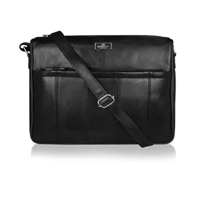 Immagine di Quenchy London Borsa a Tracolla da Donna in Vera Pelle, Mano 4 Scomparti con Cerniera, Taglia Piccola Media QL171K