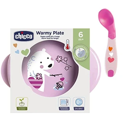 Immagine di Chicco Set di piatti riscaldanti angolati, senza BPA