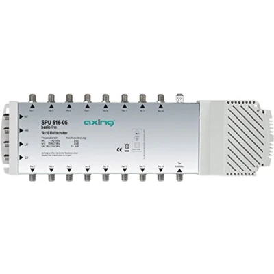 Immagine di Axing SPU 516 05 Multiswitch 5 a 16 con Amplificatore per SAT