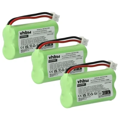 Immagine di vhbw 3x NiMH batteria 700mAh (2.4V) compatibile con telefono cordless Siemens Gigaset A260 Trio, A265, A345 sostituisce V30145 K1310 X359, X383.