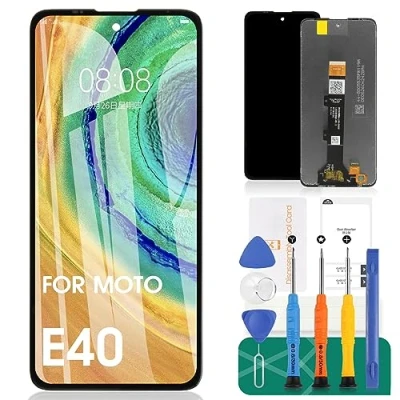 Immagine di Per Motorola Moto E30 Schermo LCD Sostituzione Display XT2158 Touch screen Digitizer Assembly 6 Kit di Riparazione (nero)