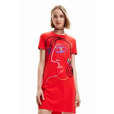 Immagine di Desigual Designed BY M. Christian Lacroix Vestito di maglina, Donna, Taglia: XS, Red
