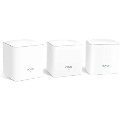 Immagine di Tenda Nova MW5G Sistema WiFi Mesh, Dual Band AC1200 con Copertura Fino a 350 ㎡, 2 Porte Gigabit Ethernet, Soluzione Ideale per Casa Grandi Muro Spesso, Confezione da 3 Pezzi