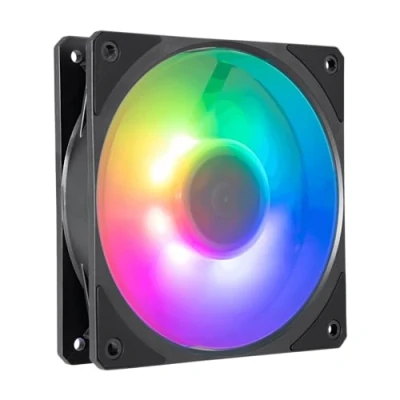 Immagine di Ventola per Radiatore Cooler Master Mobius 120P ARGB Design Ring Blade (PWM), Cuscinetto Dinamico ad Anello (max. 75,2CFM, 3,63 mmH2O, 30dBA), Telaio Air Focus Smussato, RGB Gen 2 Indirizzabile