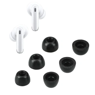 Immagine di kwmobile Gommini Auricolari Memory Foam Set da 6 Compatibile con Oppo Enco X2 Cuffie In Ear Schiuma 3 Size nero