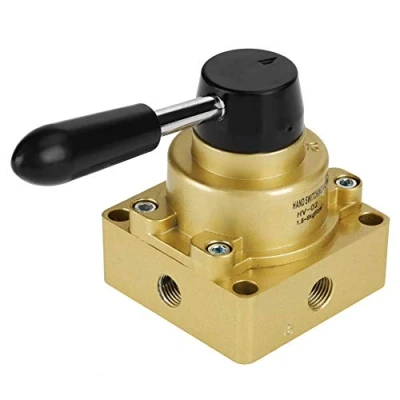 Immagine di Valvola a Leva Pneumatica HV 02 PT 1/4 &quot;Porta 3 Posizioni 4 Vie, Mano di Controllo