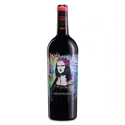 Immagine di Monnalisa Rosso Toscana IGT, Vino dal Gusto Fresco e Vivace, Profumo Fruttato, 14.5% Vol, Bottiglia da 750 ml