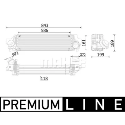 Immagine di MAHLE ORIGINAL CI 610 000P Intercooler MINI: Hatchback, Countryman