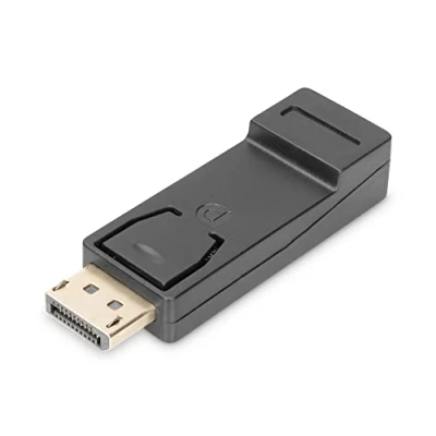Immagine di Digitus DB 340602 000 S DisplayPort / HDMI Adattatore [1x Spina 1x Presa HDMI] Nero doppia schermatura, bloccabile