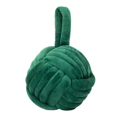 Immagine di furn. Nodo Knot Knod Intrecciato in Velluto novità Stop alla Porta, Emerald, One Size