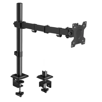 Immagine di KOORUI Braccio Monitor Singolo, Supporto Scrivania per Schermo LED LCD da 13 27 Pollici, Ergonomica Inclinazione e Rotazione Verticale, Dimensioni VESA 75/100mm, a 360