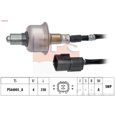 Immagine di EPS 1.998.276 Sonda lambda Made in Italy OE Equivalent riscaldato, planare, Filettatura prelubrificata KIA: RIO 3, Venga