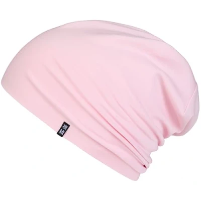 Immagine di Enter the Complex® Berretto in Jersey Leggero, Uomo e Donna, Slouch Beanie Cotone, Elasticizzato (Gelato alla Fragola Rosa, S/M)