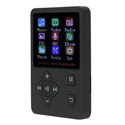 Immagine di Lettore MP3/lettore MP4, USB2.0 Supporto per Musicale HiFi con Schermo a Colori Portatile Sottile e Leggero Scheda di Memoria SD da 32 GB(Nero)